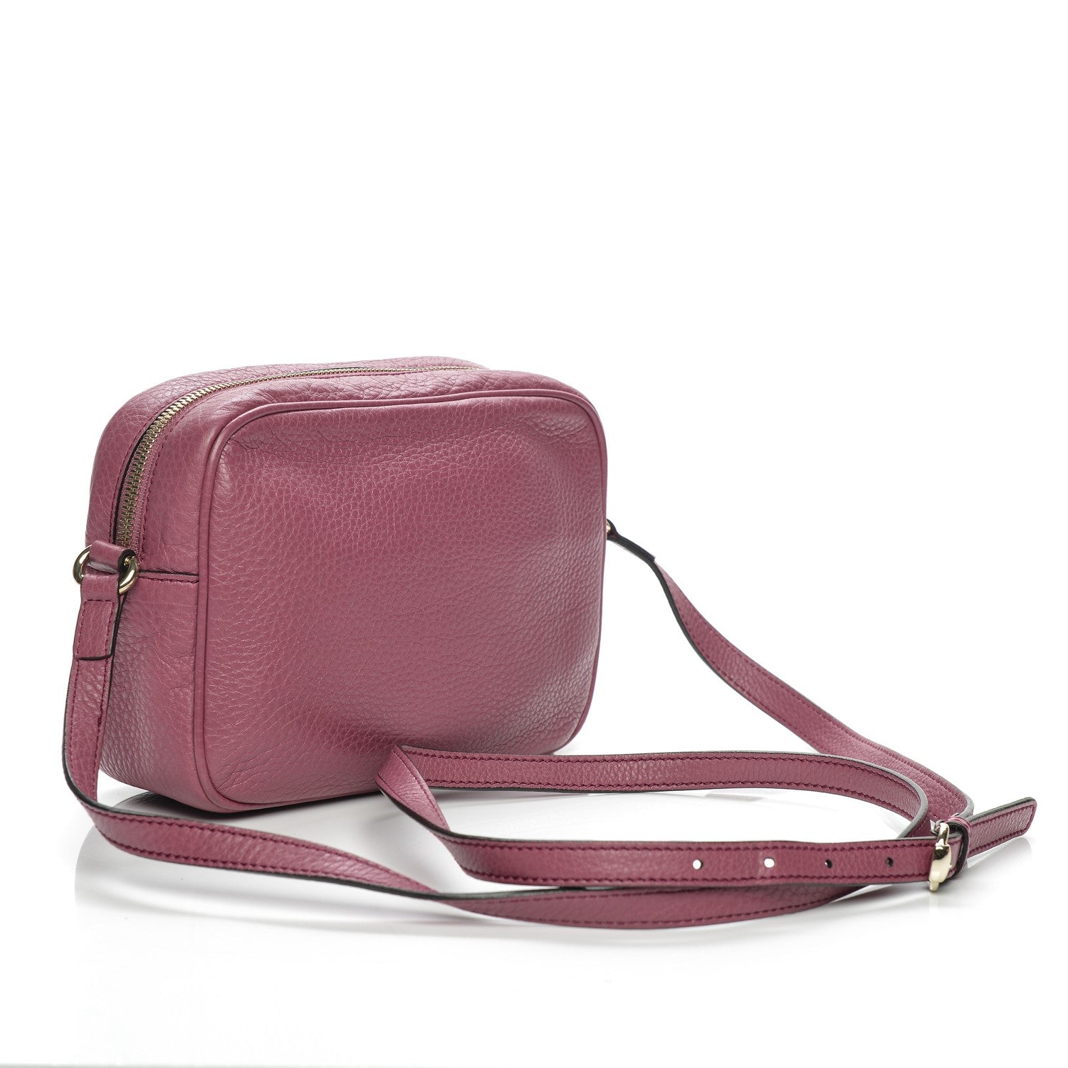 Gucci Pebbled Calfskin Small Soho Disco Bag Peonia Flower 3 of 7