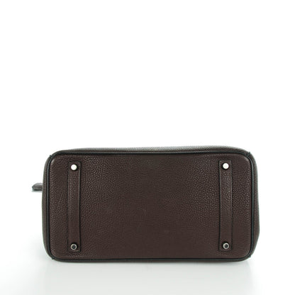 Hermes Togo Bi-Color Birkin 35 Chocolate Black 5 of 22