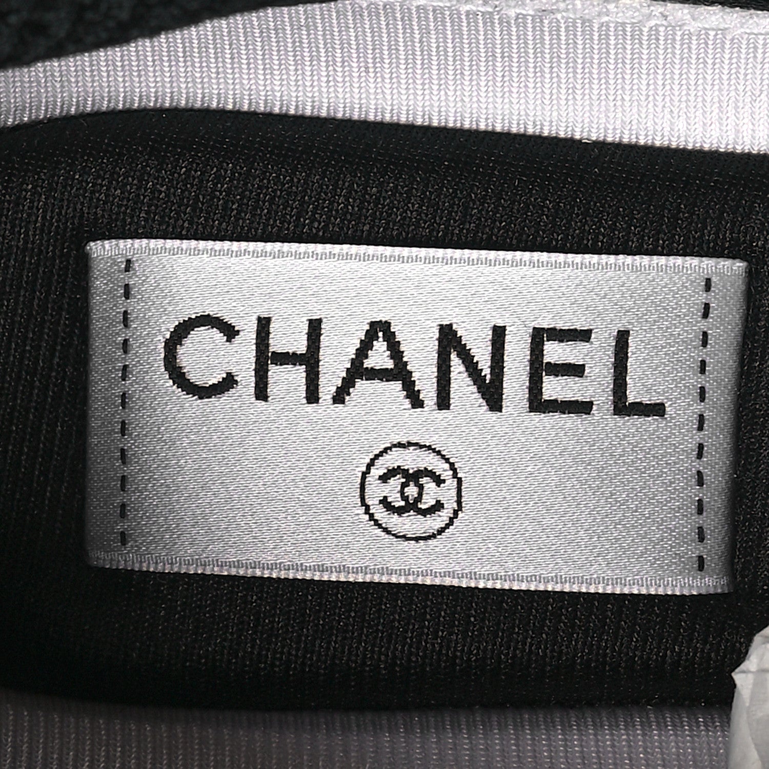 Chanel Mesh Suede Calfskin Grained Calfskin Womens CC Sneakers 37 White Black 7 of 8