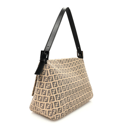 Fendi Zucchino Mama Baguette Mogano Panna Testa di Moro 3 of 10