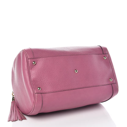 Gucci Pebbled Calfskin Medium Soho Boston Fresia Rose 4 of 13