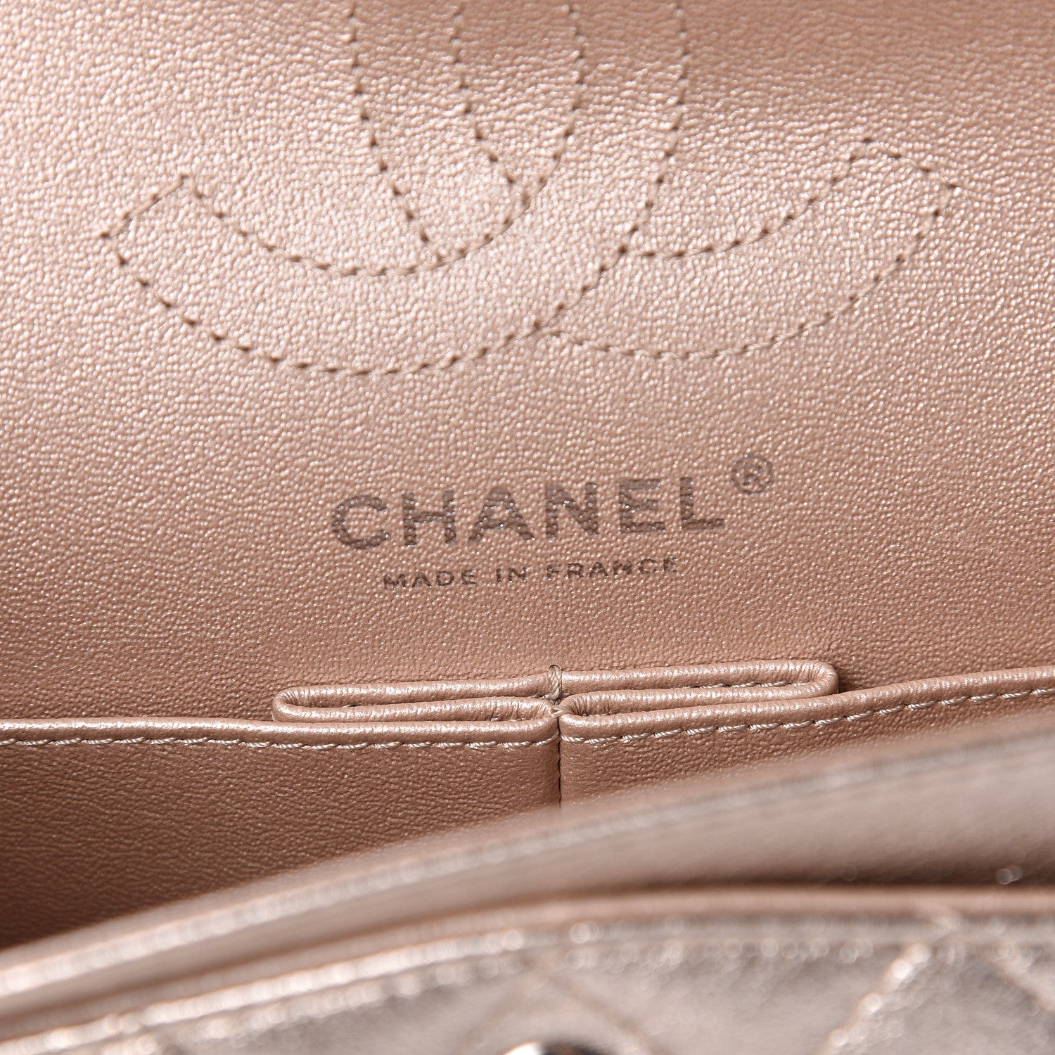Chanel Metallic Calfskin Quilted 2.55 Reissue 224 Flap Light Pink 6 of 9