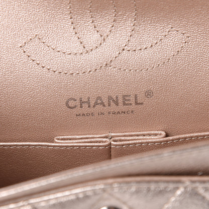 Chanel Metallic Calfskin Quilted 2.55 Reissue 224 Flap Light Pink 6 of 9