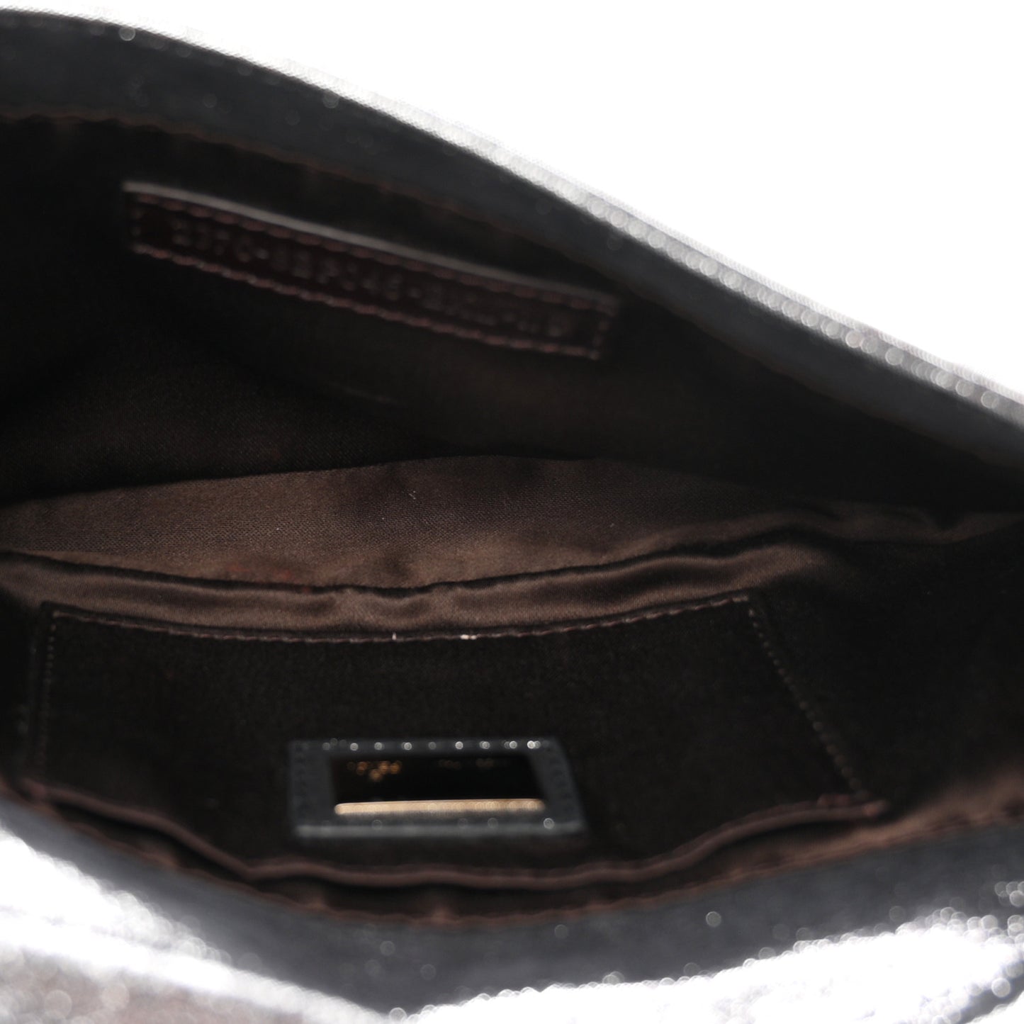 Metallic Calfskin Mia Pochette Silver
