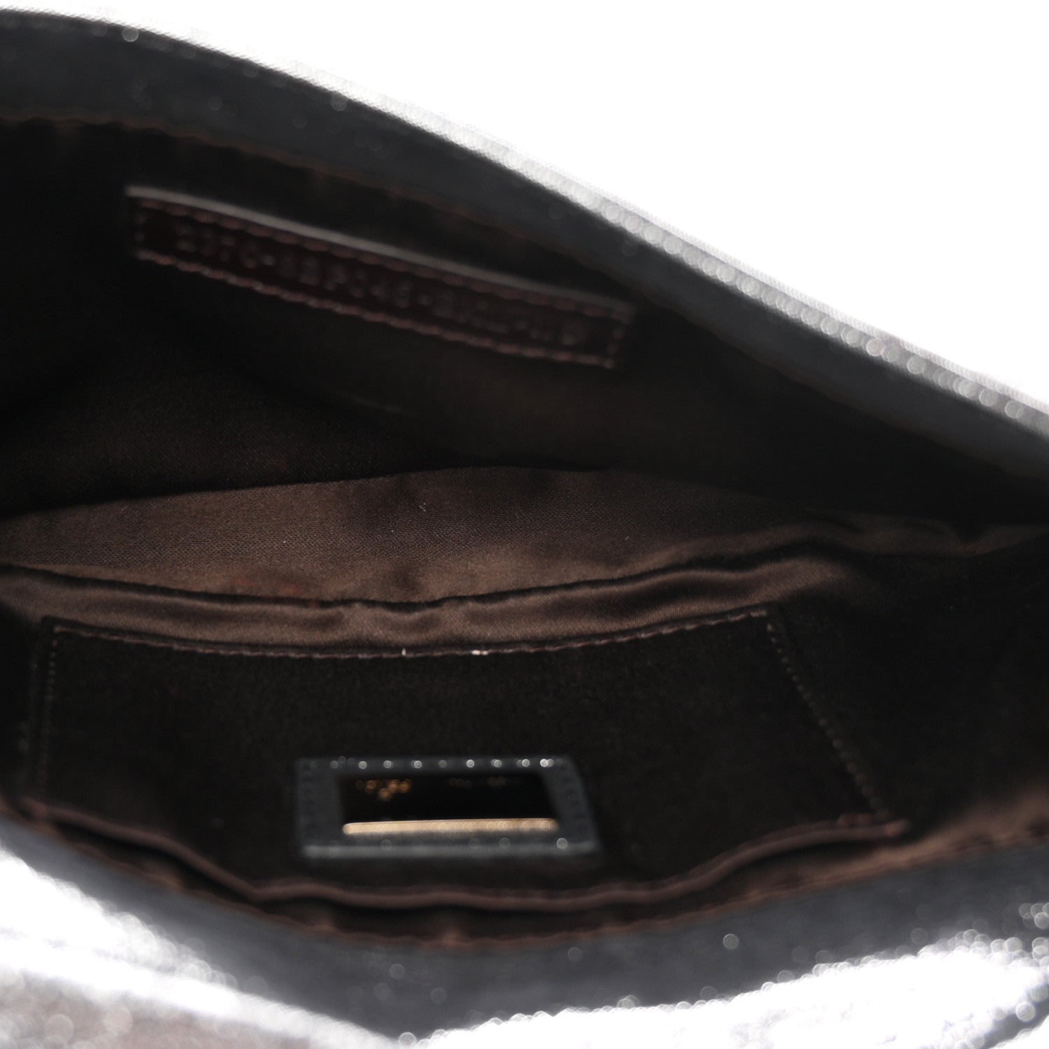 Fendi Metallic Calfskin Mia Pochette Silver 5 of 10