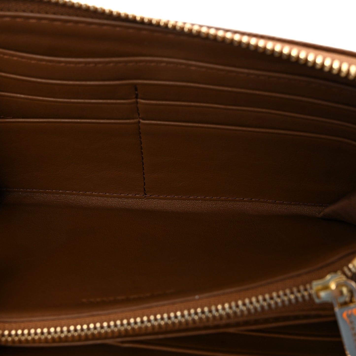 Haymarket Check Large Ziggy Zip Around Wallet Beige
