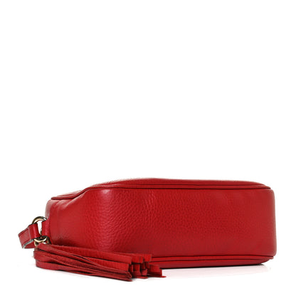 Gucci Pebbled Calfskin Small Soho Disco Bag Tabasco Red 4 of 15