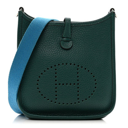 Hermes Taurillon Clemence Evelyne TPM Malachite Bleu Izmir 1 of 11
