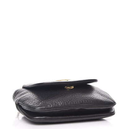 Gucci Pebbled Calfskin Small 1973 Chain Shoulder Bag Black 4 of 11