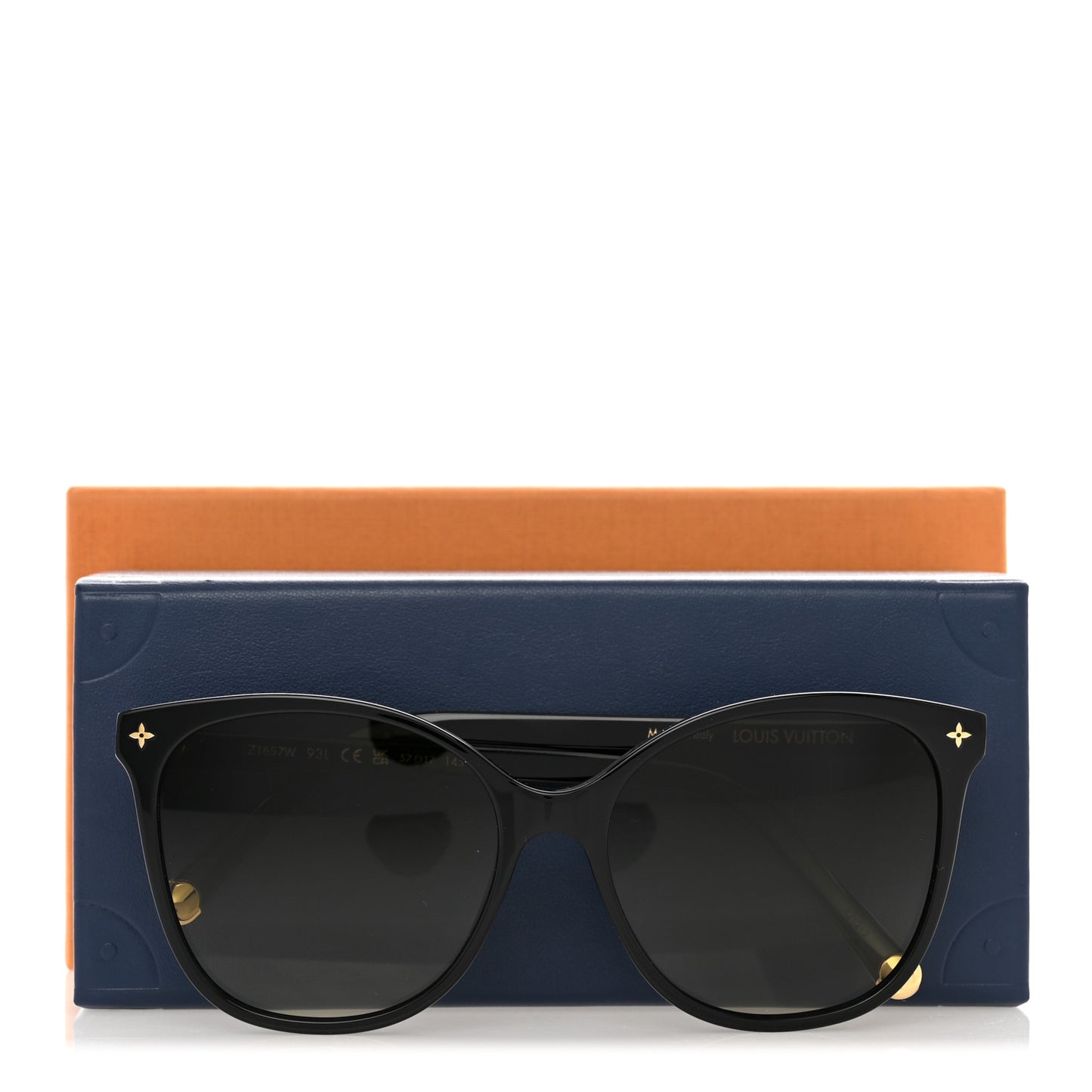 Acetate My Monogram Light Cat Eye Sunglasses Z1657W Black