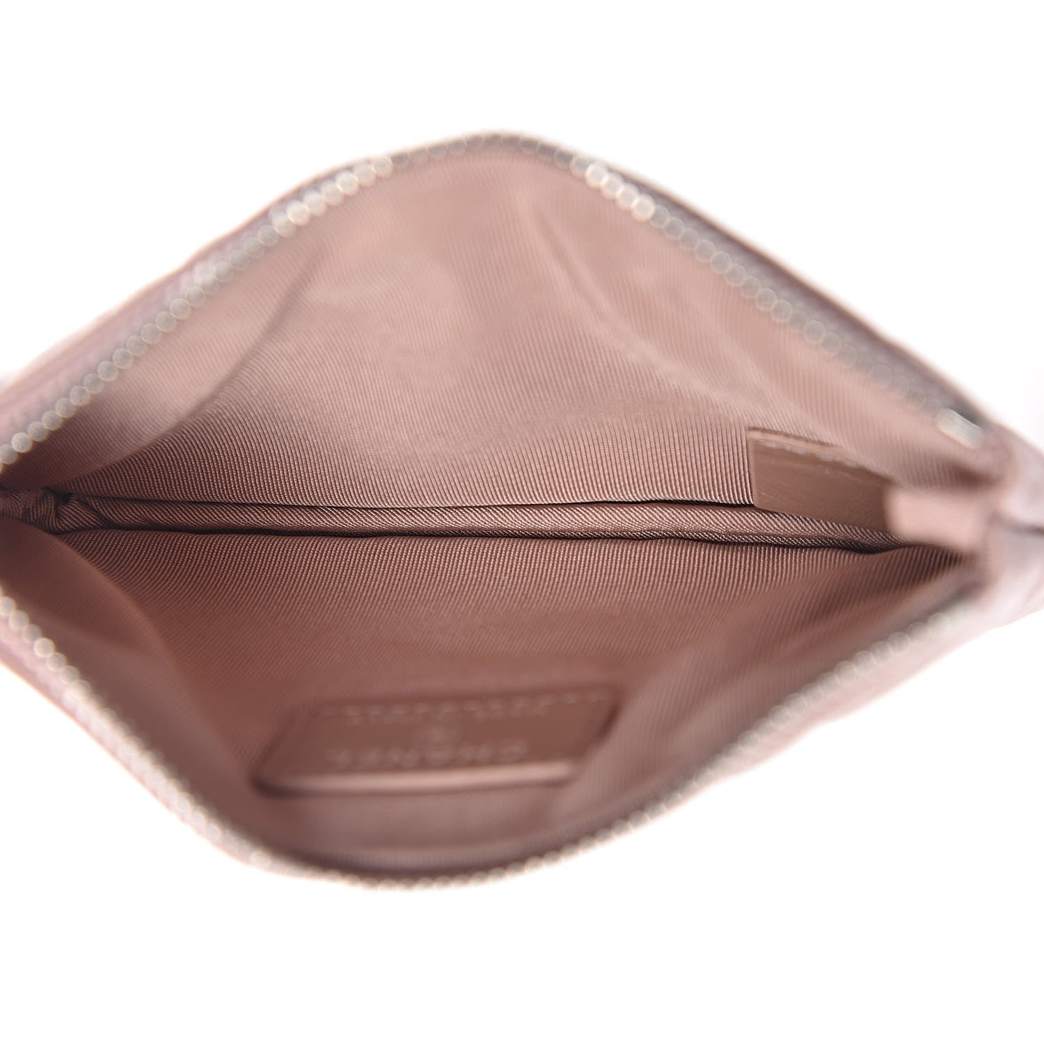 Chanel Goatskin Camellia Embossed Cosmetic Pouch Light Pink 5 of 8