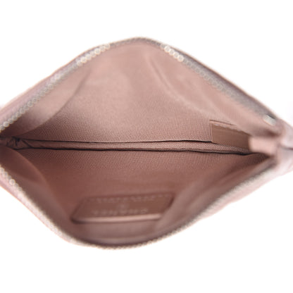 Chanel Goatskin Camellia Embossed Cosmetic Pouch Light Pink 5 of 8