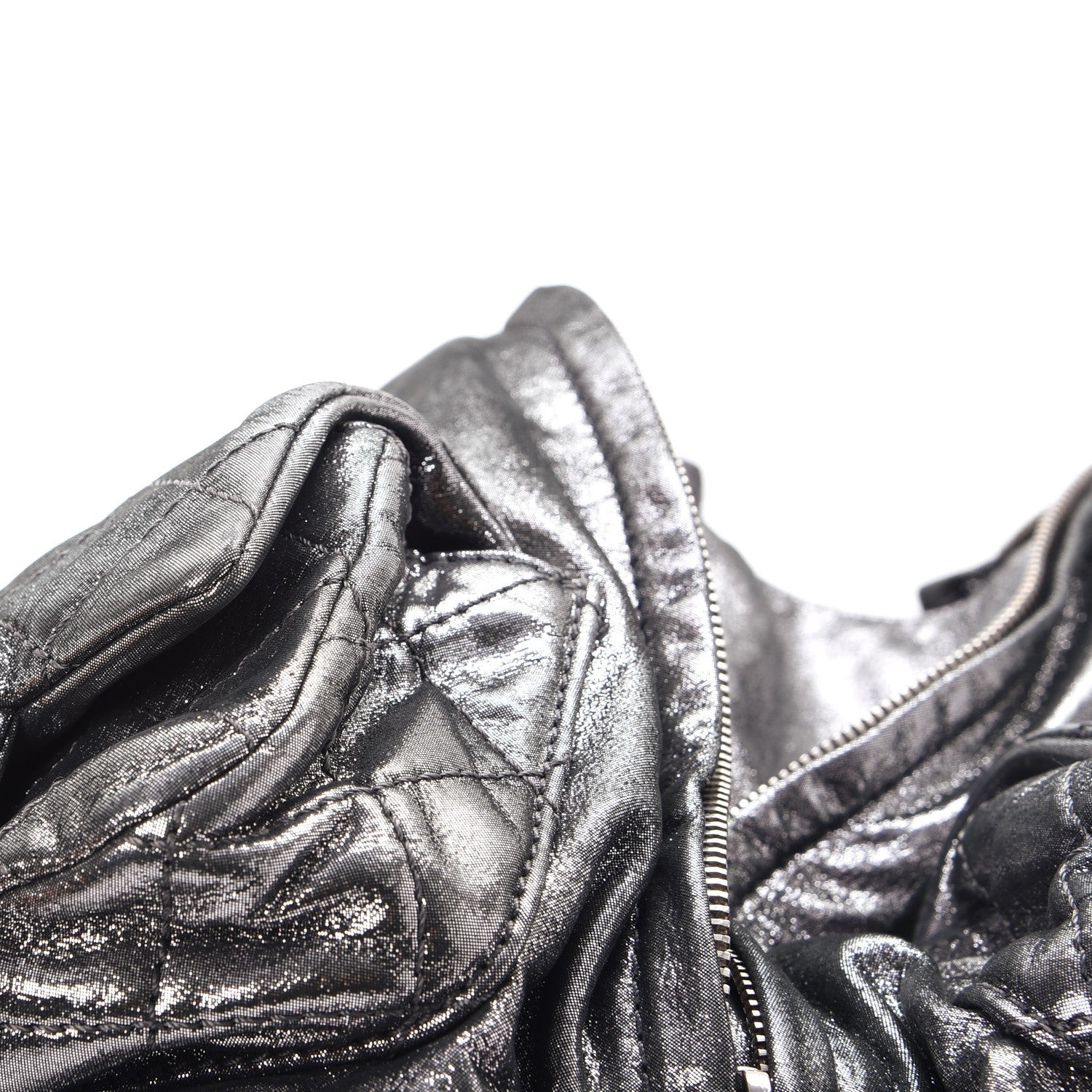 Chanel Iridescent Calfskin Backpack Is Back Silver 12 of 14
