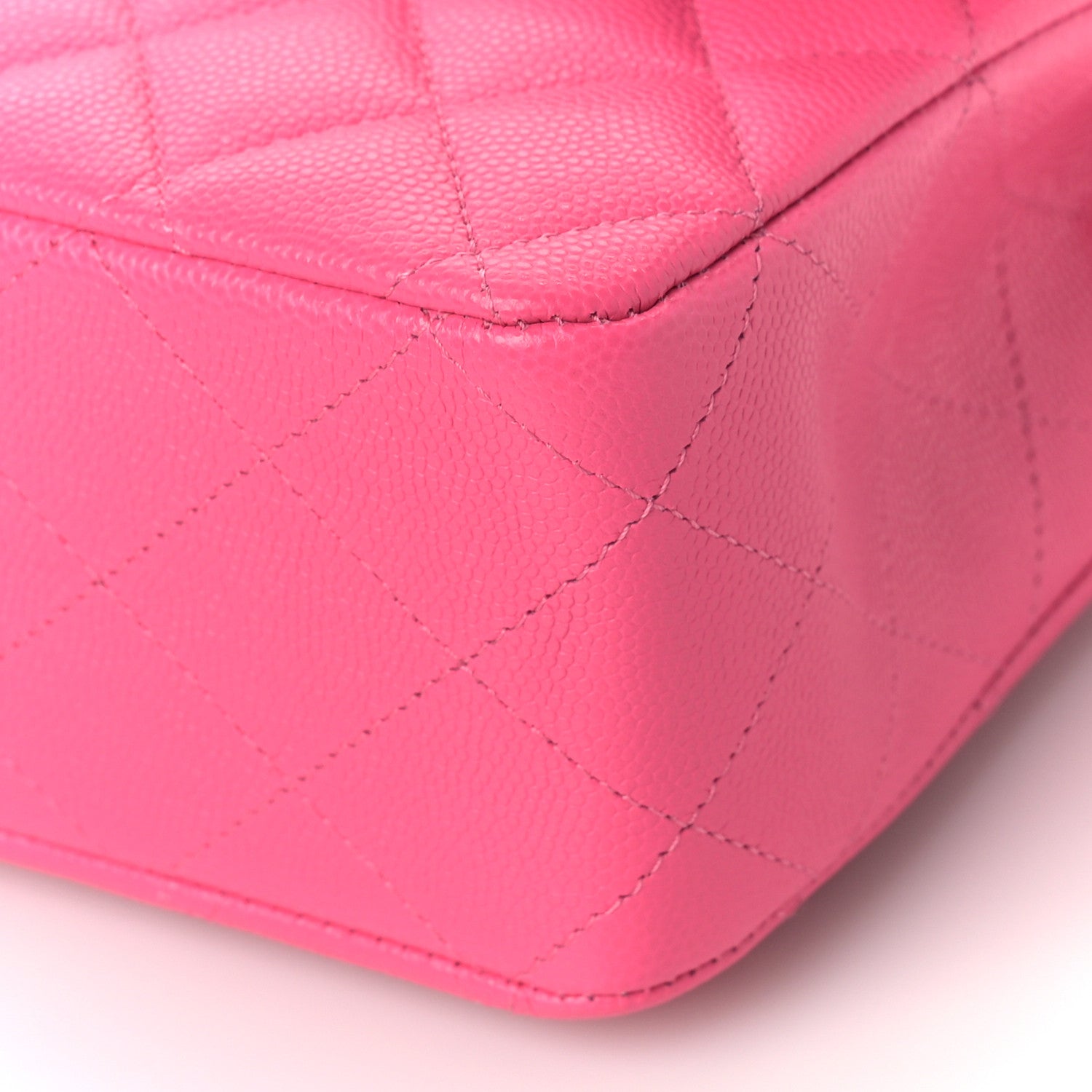 Chanel Caviar Quilted Medium Double Flap Pink 9 of 10