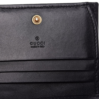 Gucci Calfskin Matelasse GG Marmont Card Case Wallet Black 6 of 7