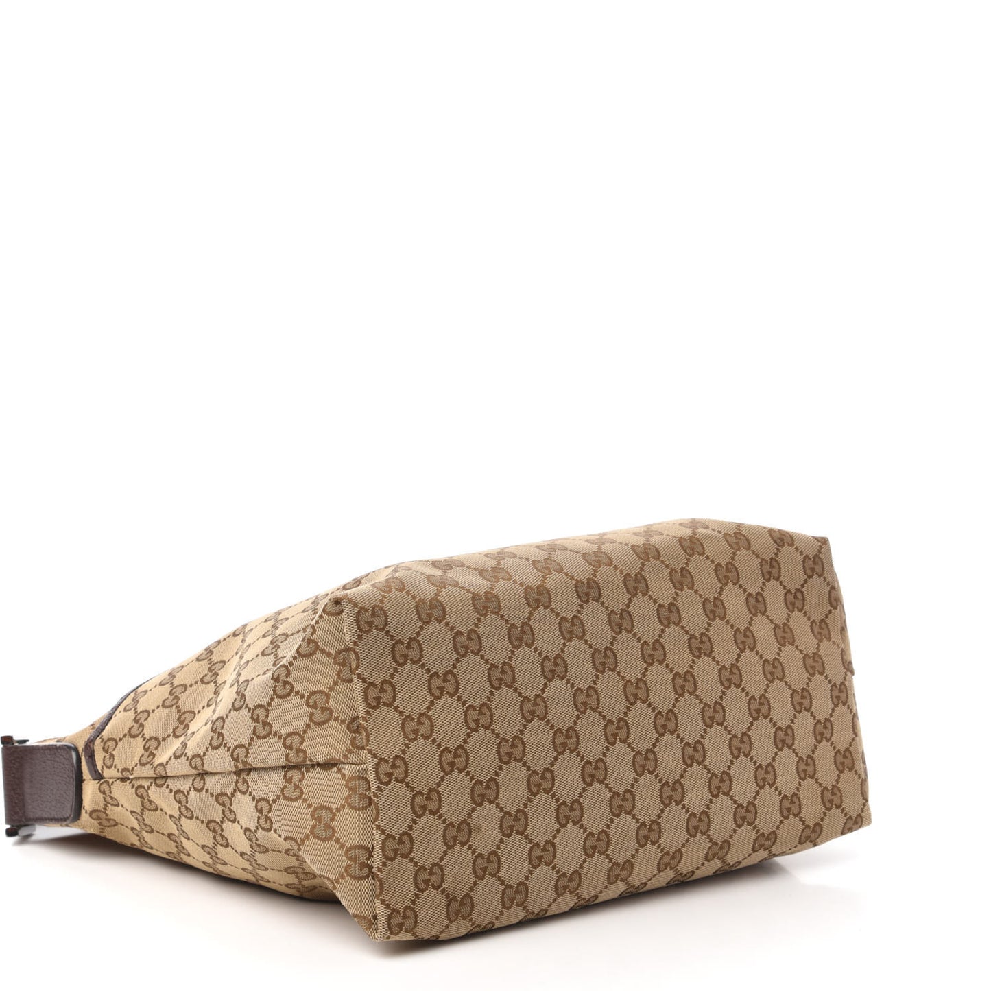 Monogram Web Medium Flat Messenger Bag Brown