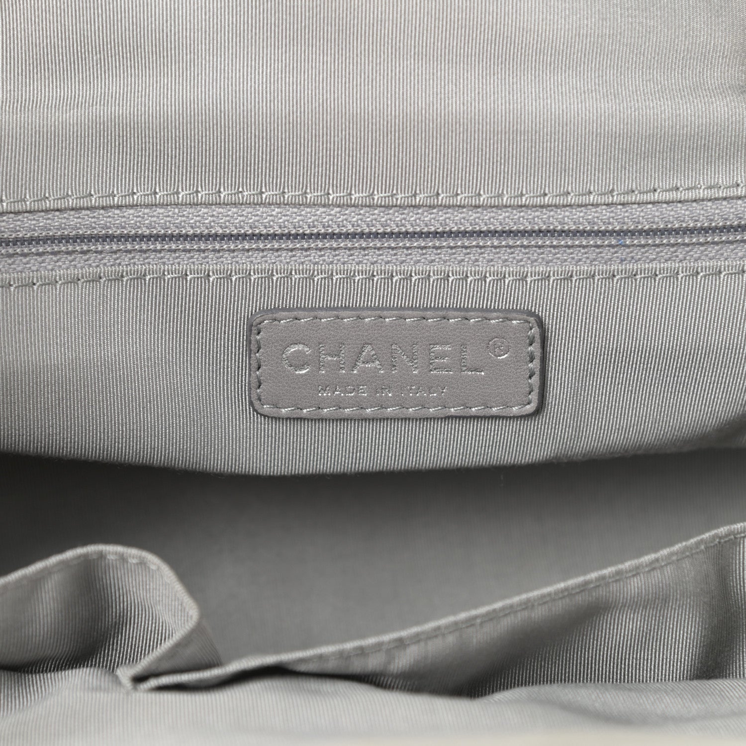 Chanel Calfskin Ultra Stitch Bowler Grey 6 of 14