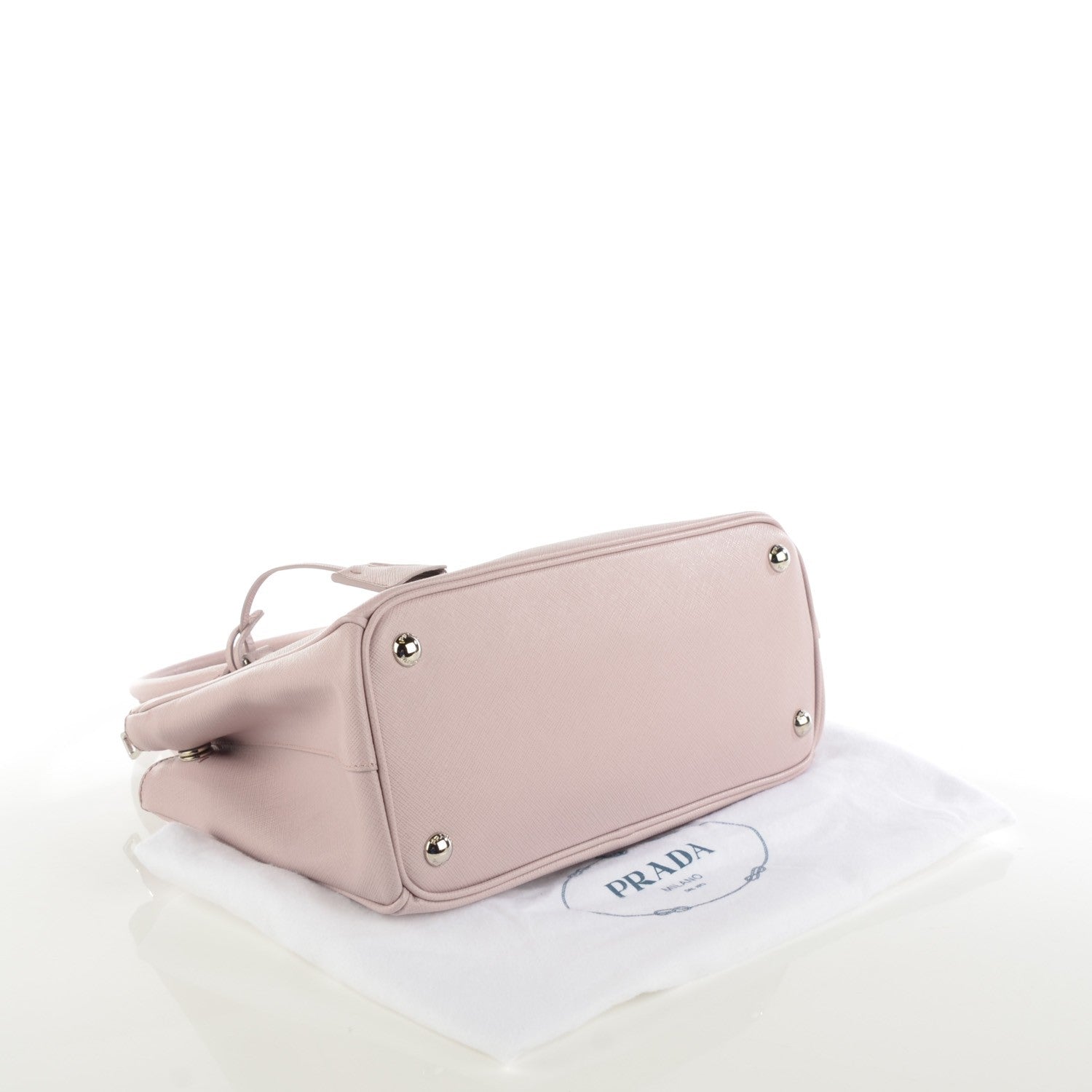 Prada Saffiano Small Galleria Double Zip Tote Mughetto 4 of 8