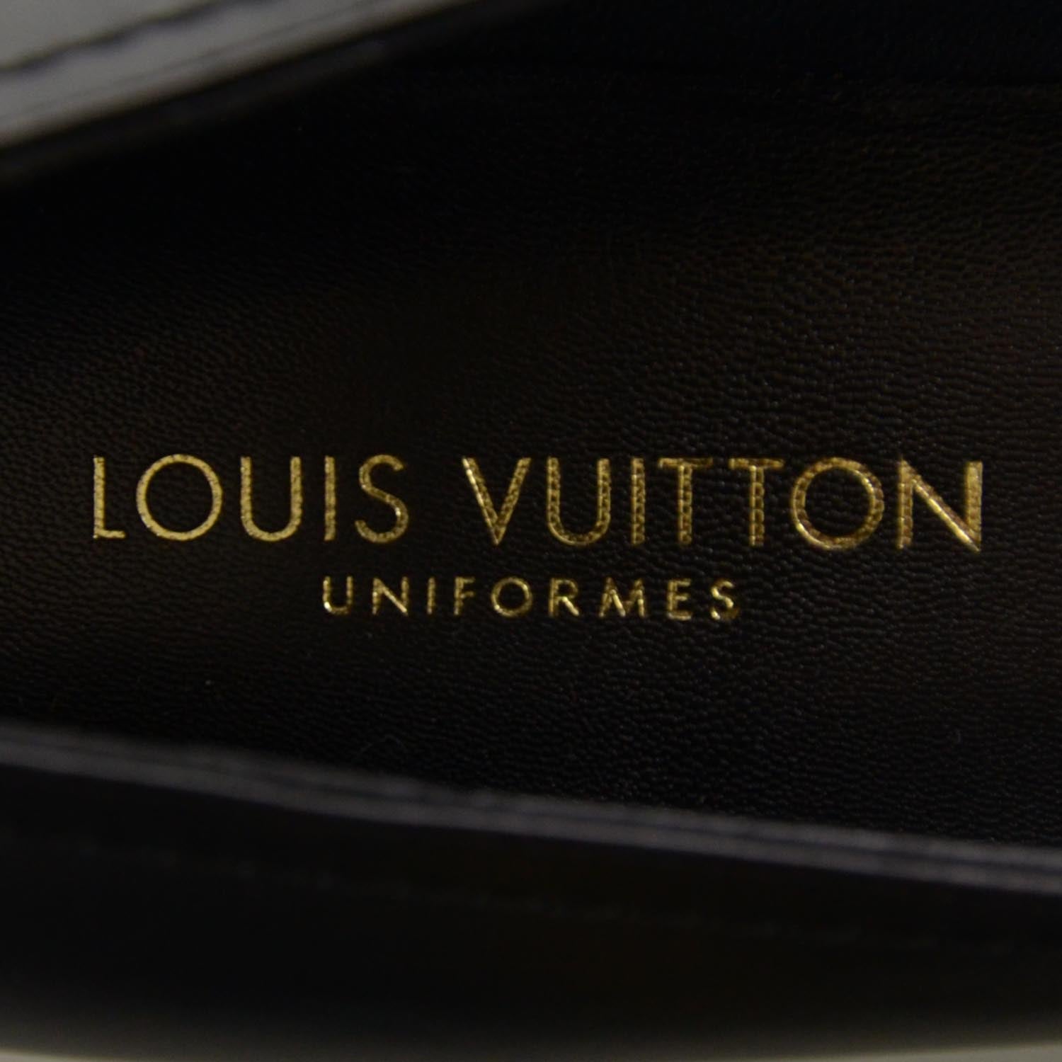 Louis Vuitton Leather Bow Ballet Flats Black NEW 37.5 5 of 7