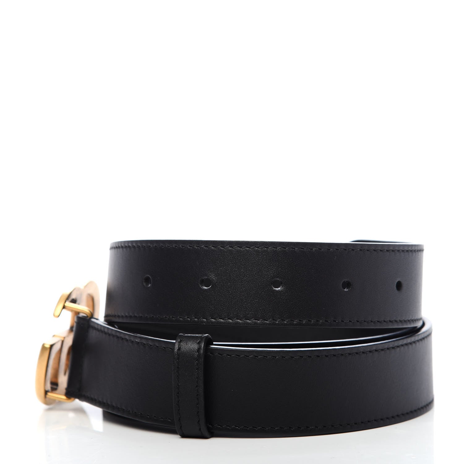 Gucci Calfskin Double G 30mm Belt 90 36 Black 3 of 7