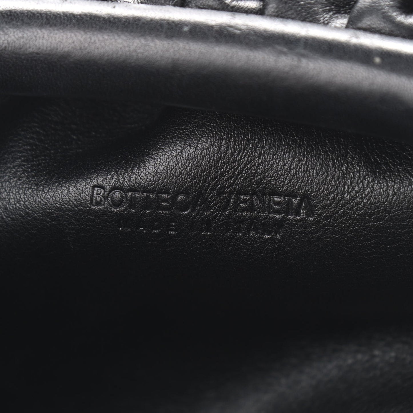 Butter Calfskin The Mini Pouch Black