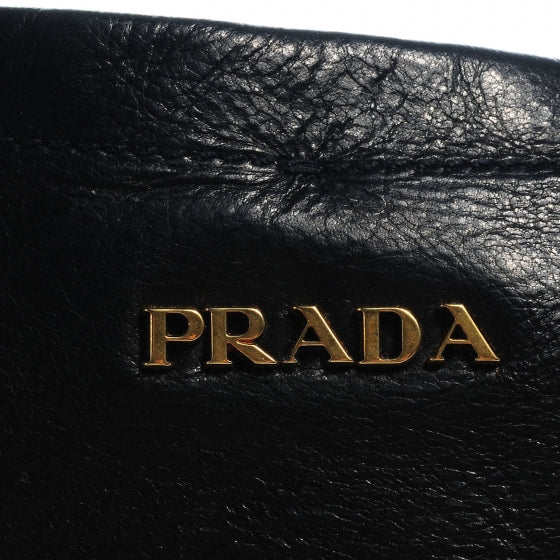 Prada Cervo Shine Hobo Nero Black 5 of 9