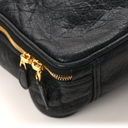 Balenciaga Agneau S Blanket Square Tote Black 9 of 11