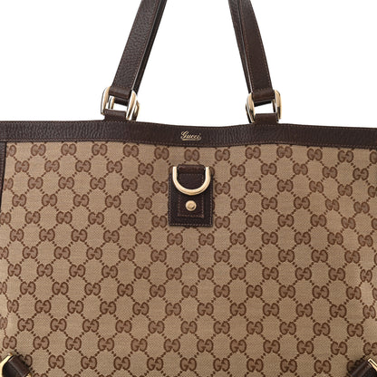 Gucci Monogram Large Abbey Tote Dark Brown 8 of 12