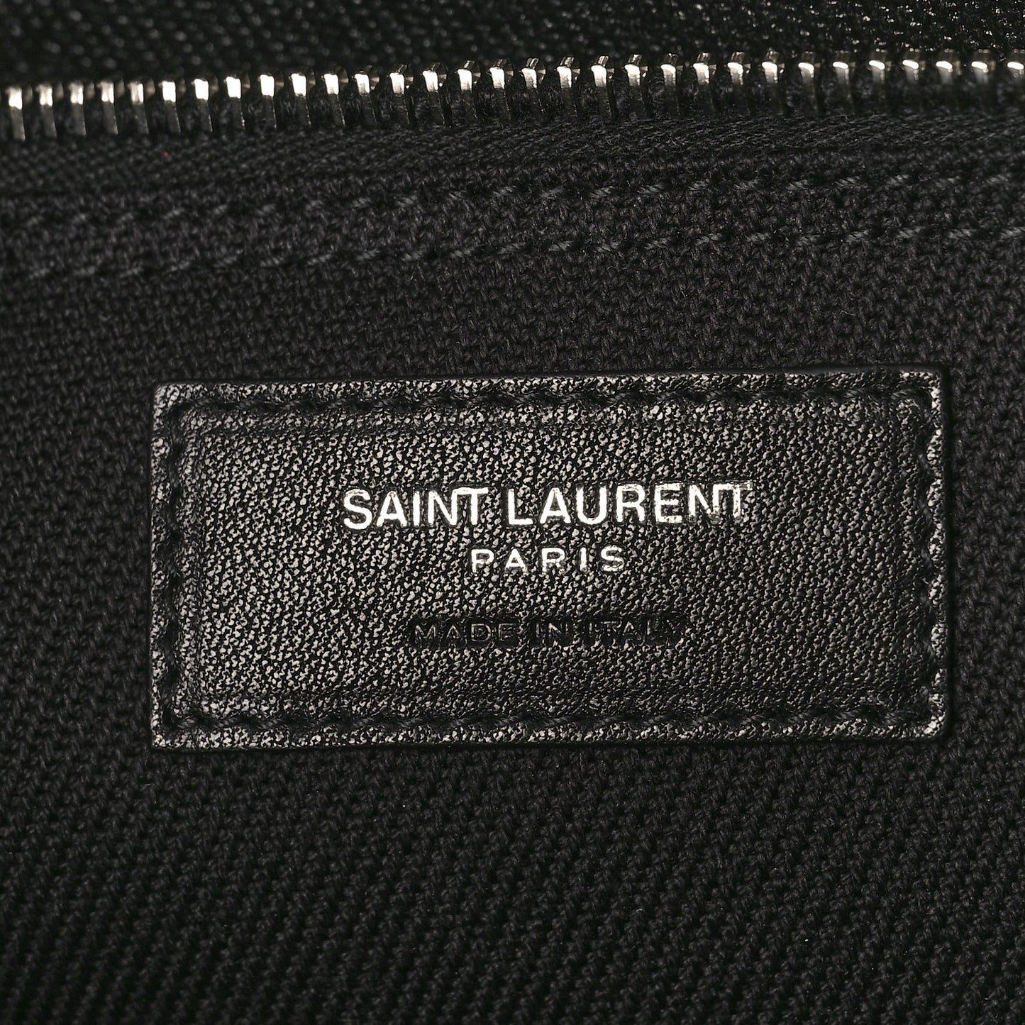 Linen Calfskin Rive Gauche Tote Black