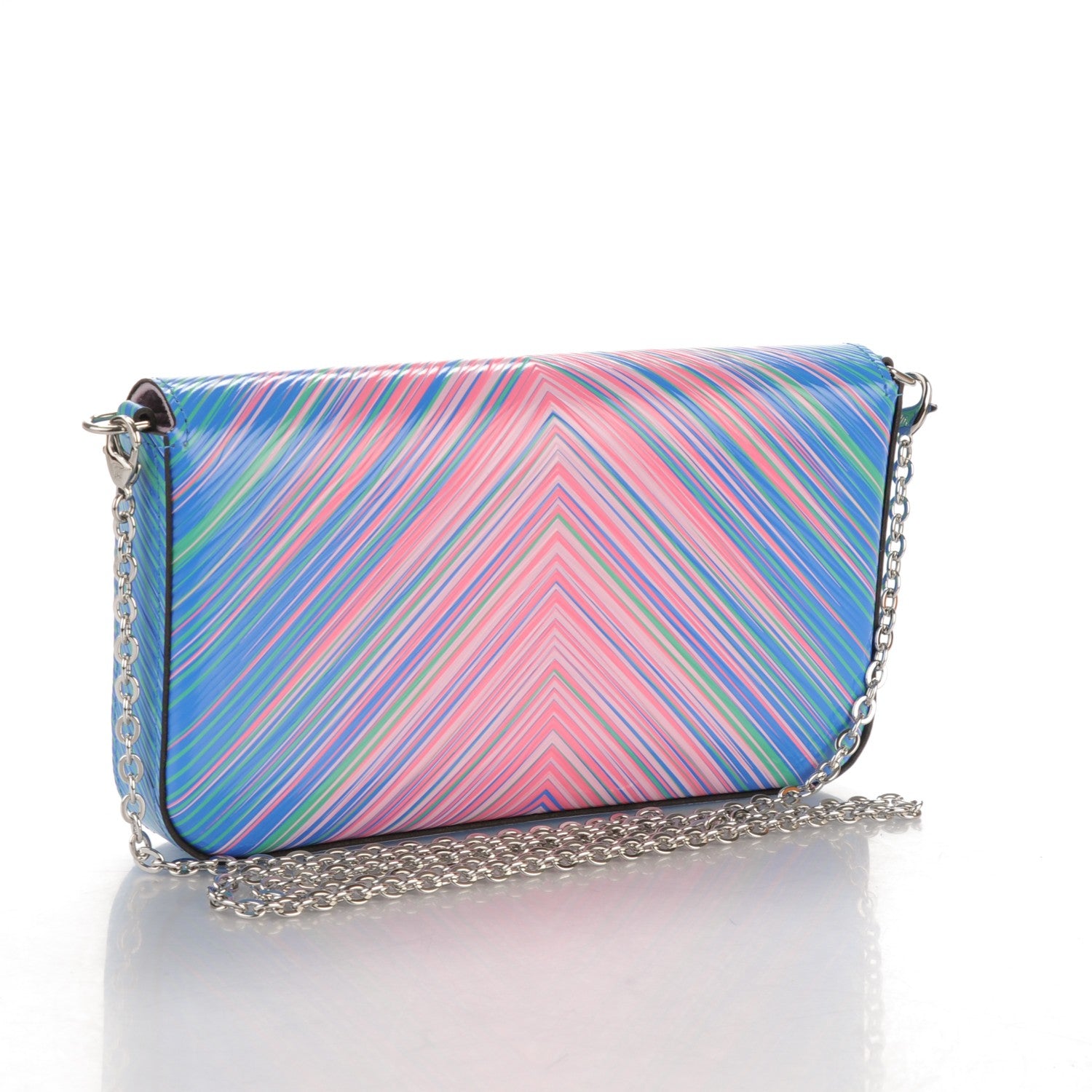Louis Vuitton Epi Tropical Pochette Felicie Blue Rose 3 of 8