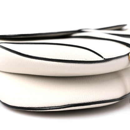 Christian Dior Grained Calfskin Saddle Bag White 8 of 13