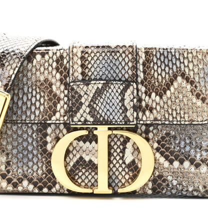 Christian Dior Snakeskin 30 Montaigne Box Bag Beige Multicolor 7 of 9