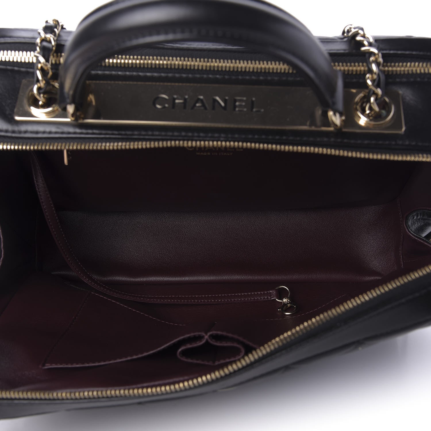 Chanel Lambskin Quilted Large Trendy CC Bowling Bag Black 5 of 9