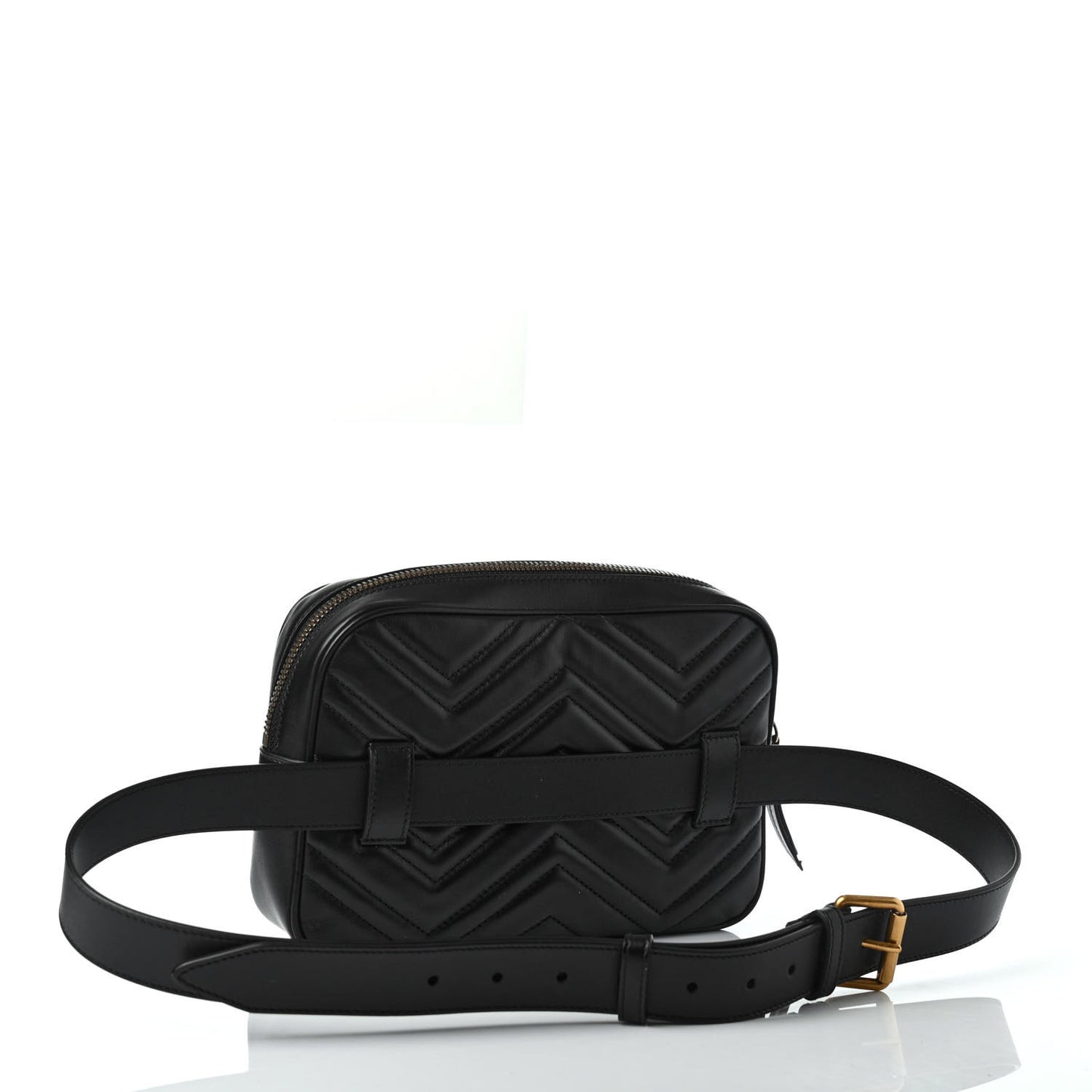 Calfskin Matelasse Mens GG Marmont Belt Bag 110 44 Black