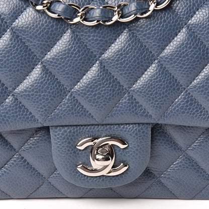 Chanel Caviar Quilted Mini Square Flap Dark Blue 10 of 11