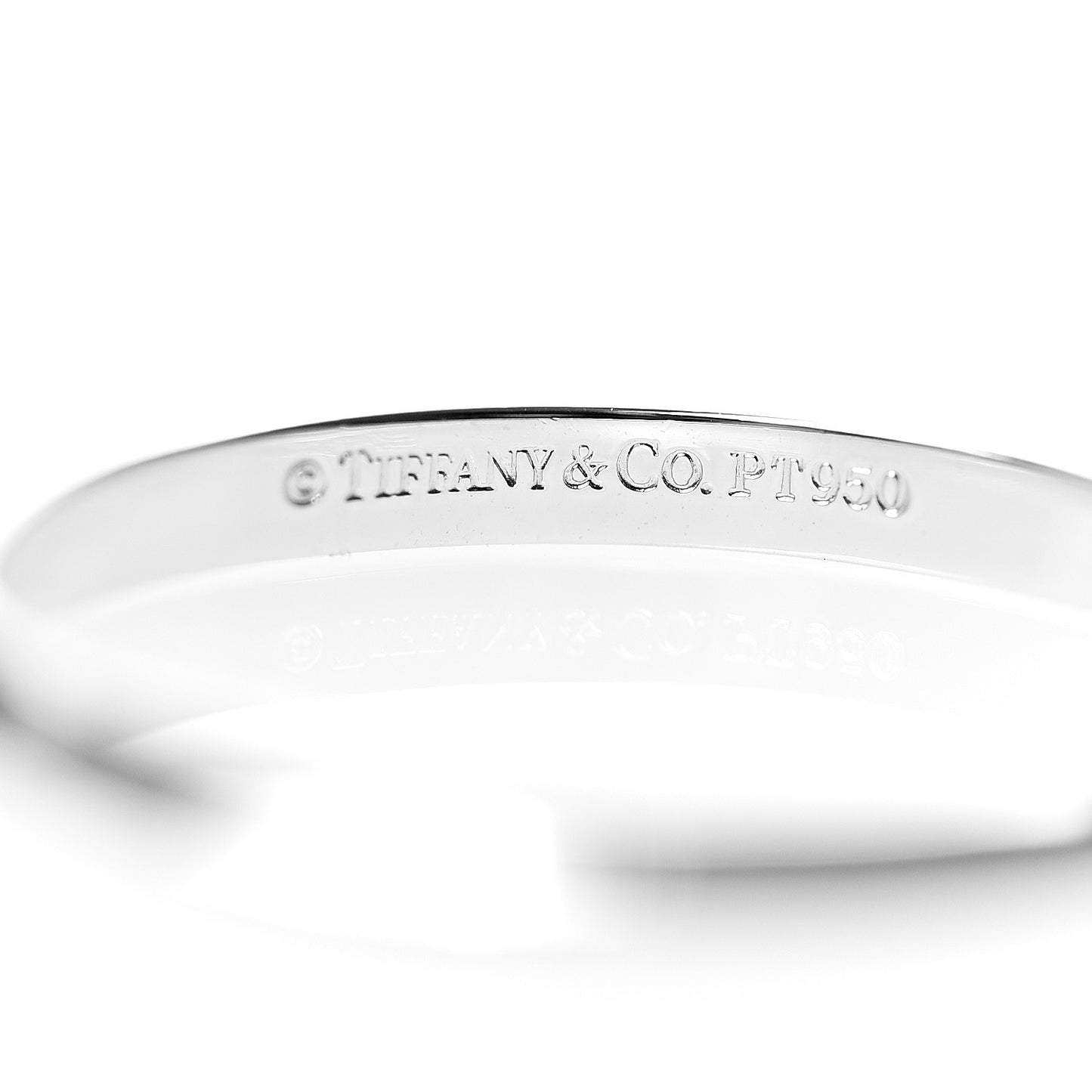 Platinum 2mm Knife Edge Band Ring 56 7.5