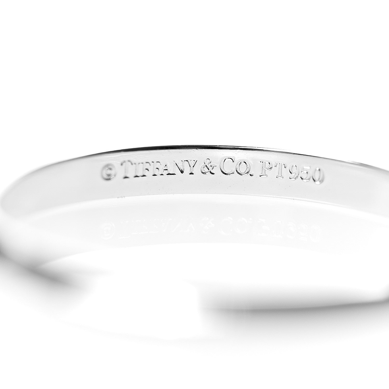 Tiffany Platinum 2mm Knife Edge Band Ring 56 7.5 3 of 3