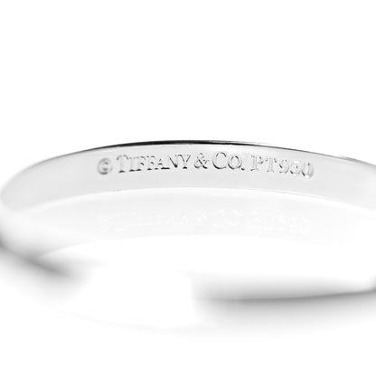 Tiffany Platinum 2mm Knife Edge Band Ring 56 7.5 3 of 3