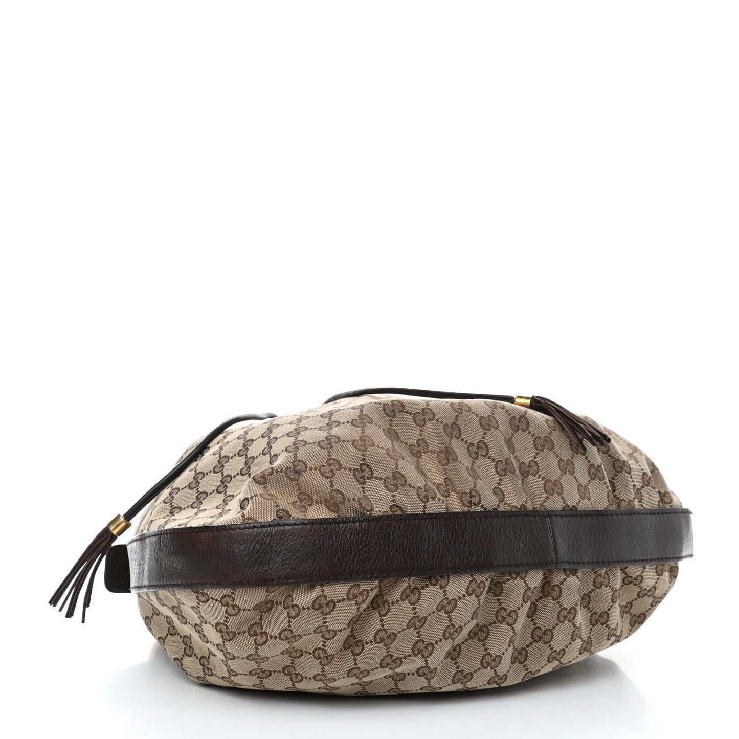 Monogram Medium Interlocking Icon Shoulder Bag Dark Brown