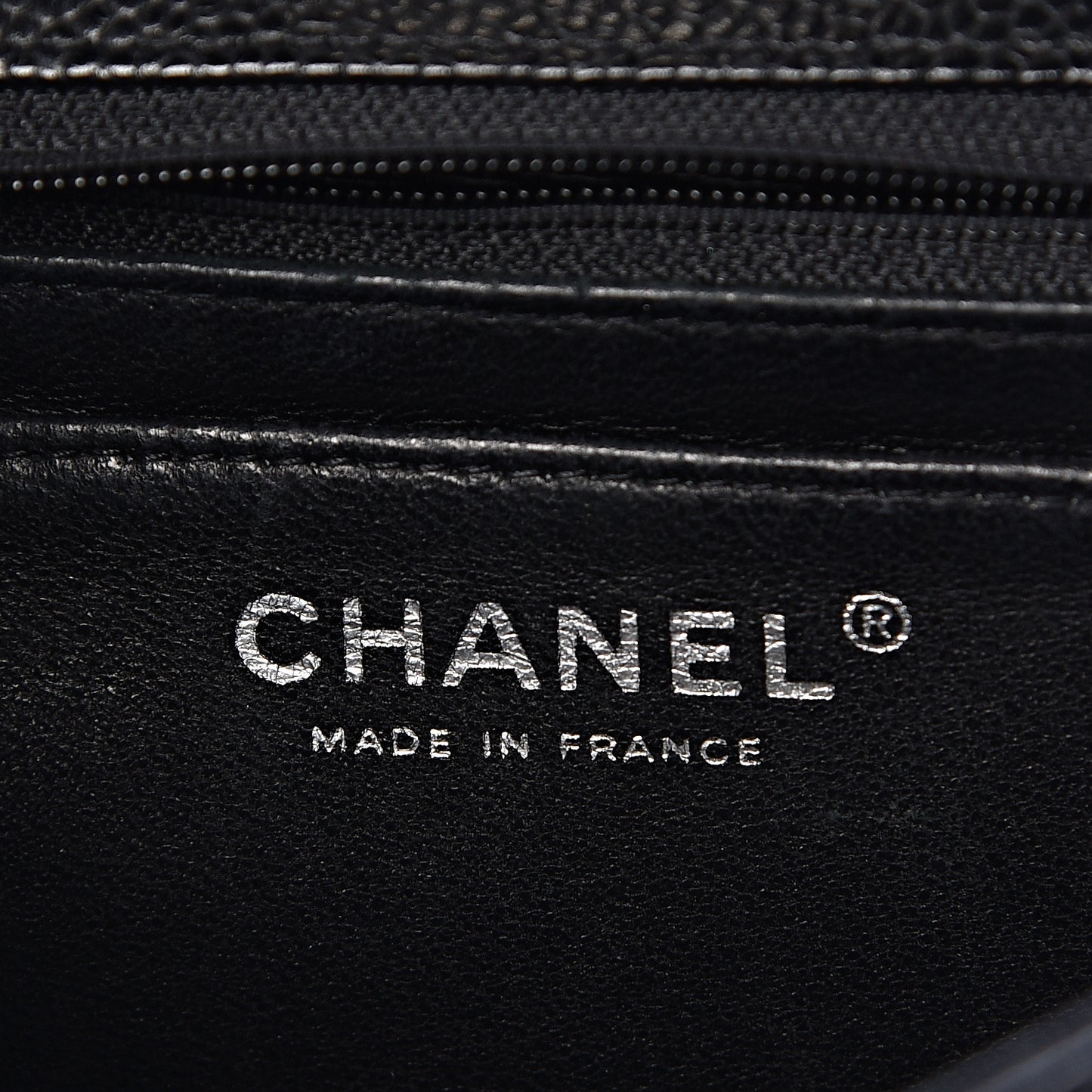 Caviar Quilted Mini Square Flap Black