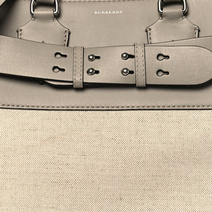 Burberry Canvas Calfskin Medium Belt Bag Mineral Grey 6 of 9