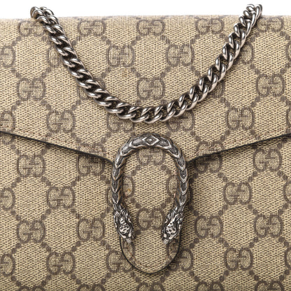 Gucci GG Supreme Monogram Mini Dionysus Chain Wallet Beige Black 10 of 11