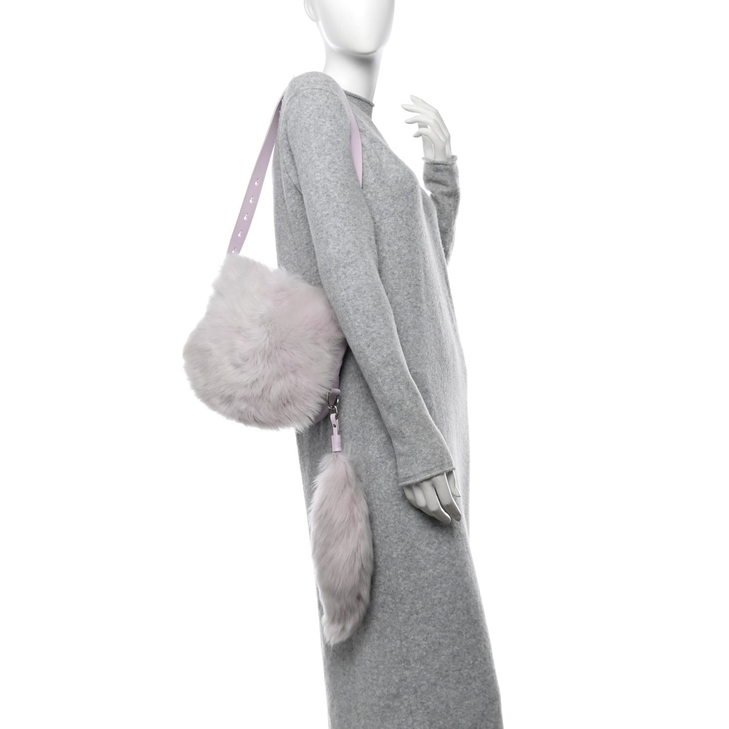 Shearling Small Knight Crossbody Bag Haze