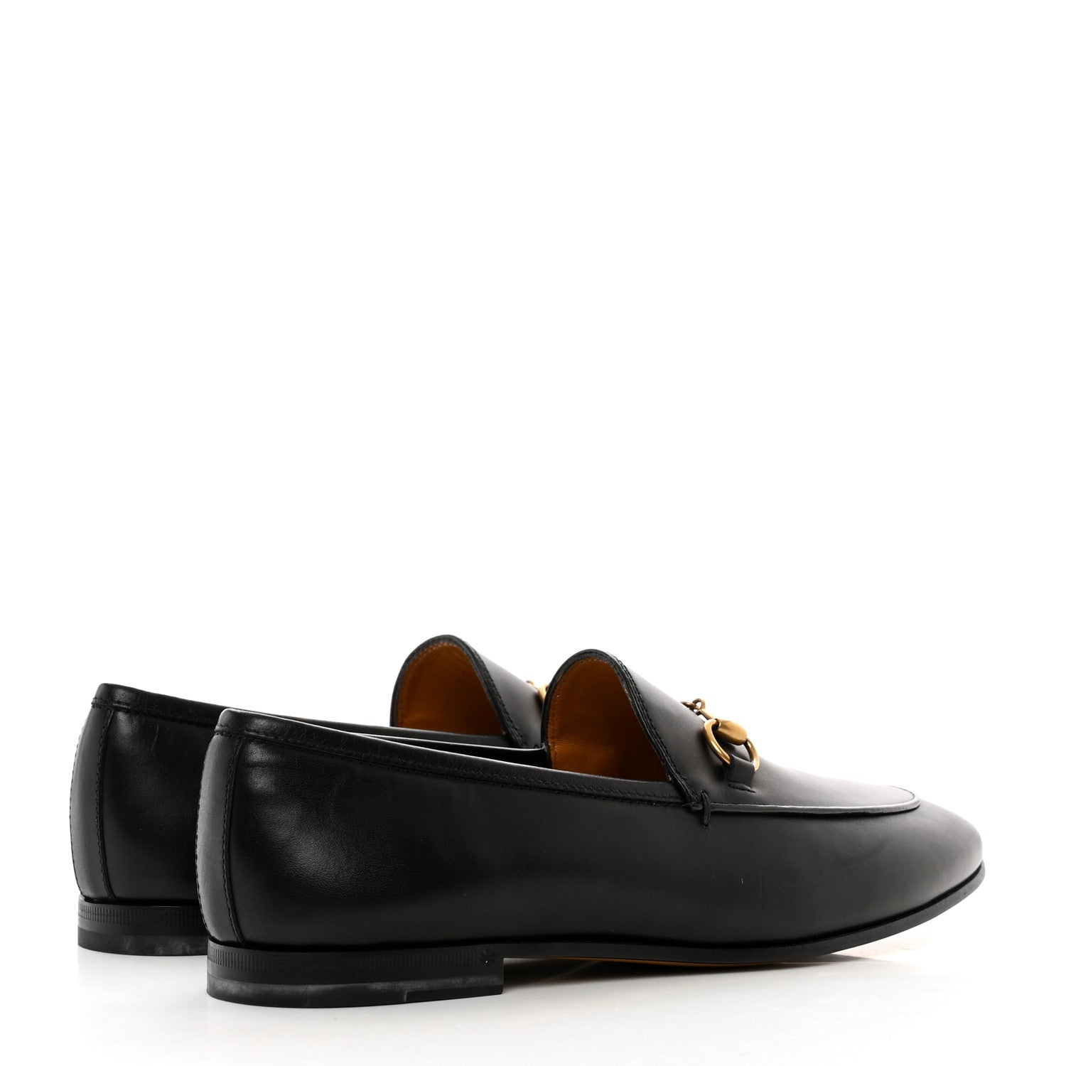 Gucci Calfskin Womens Jordaan Loafers 38.5 Black 4 of 9