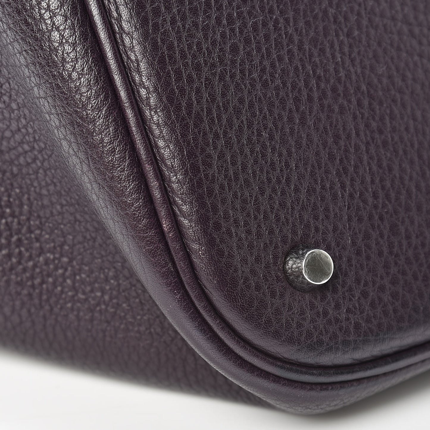 Taurillon Clemence Picotin Lock 26 GM Raisin