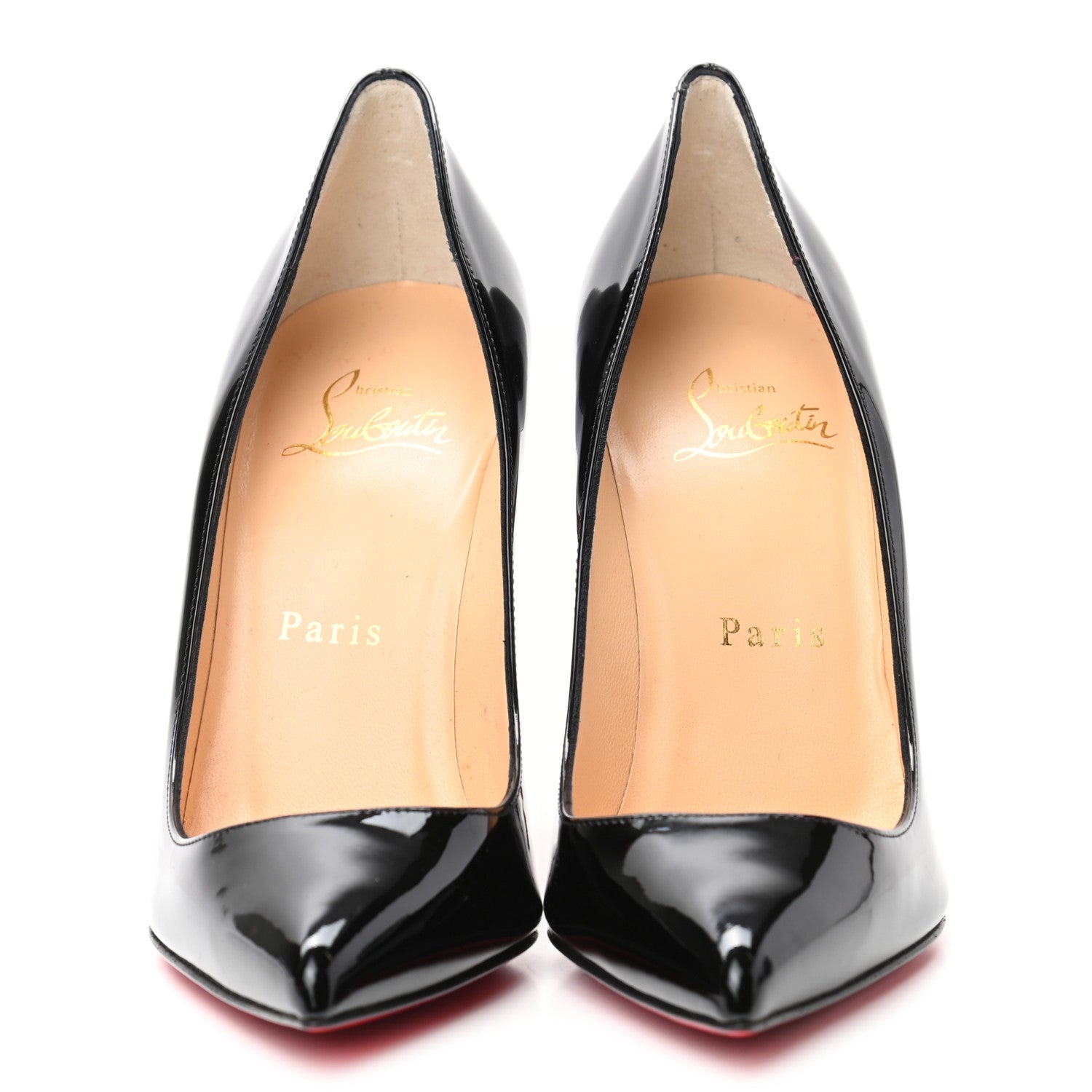 Christian Louboutin Patent Pigalle Follies 100 Pumps 35 Black 2 of 7