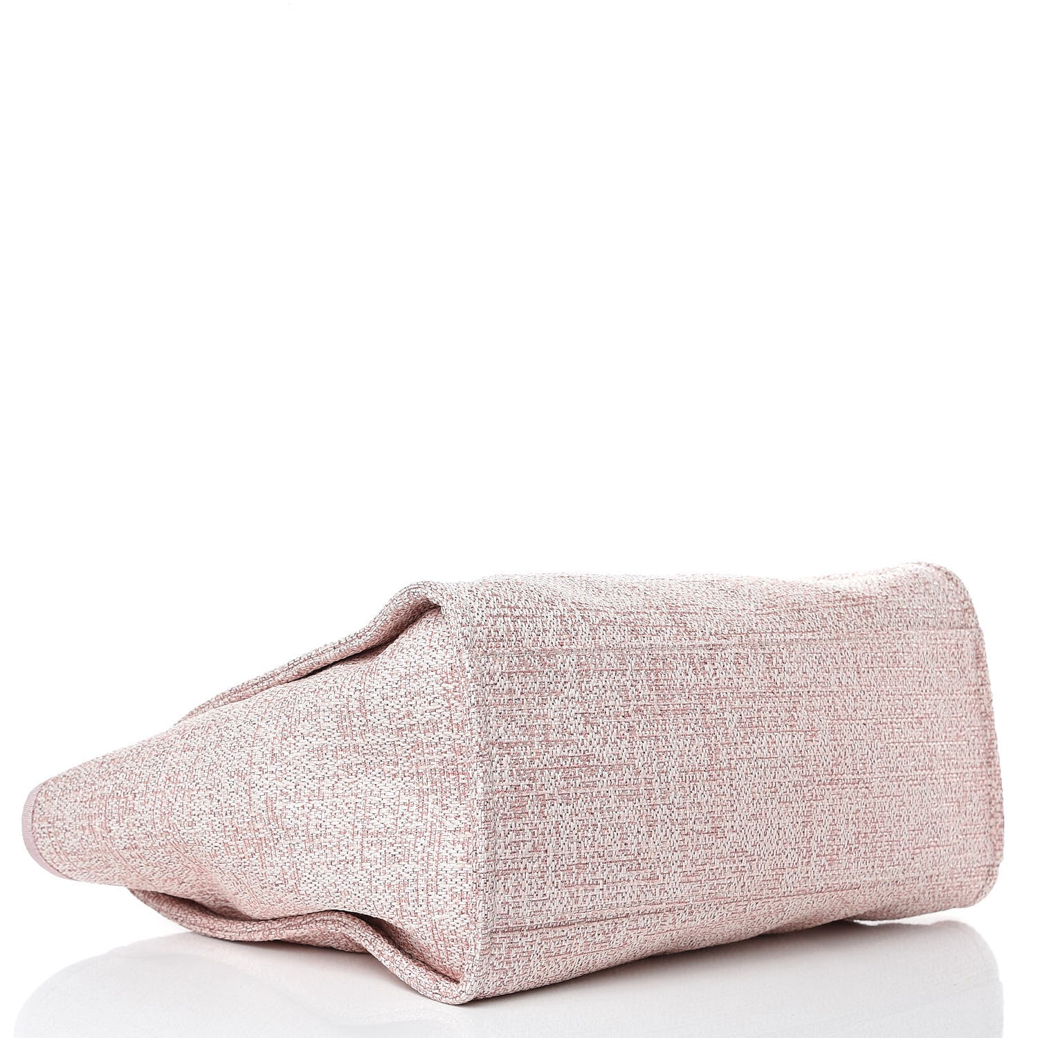 Chanel Straw Lurex Large Deauville Tote Pink 5 of 13