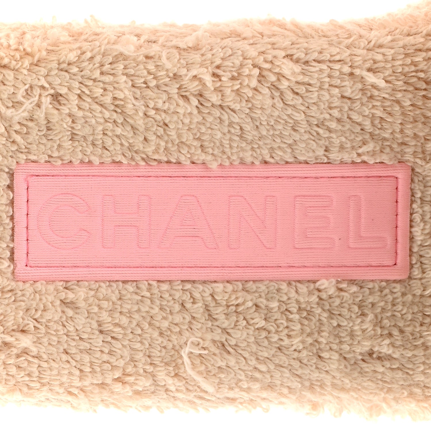 Chanel Terry Cloth CC Wedge Sandals 38 Pink 7 of 9