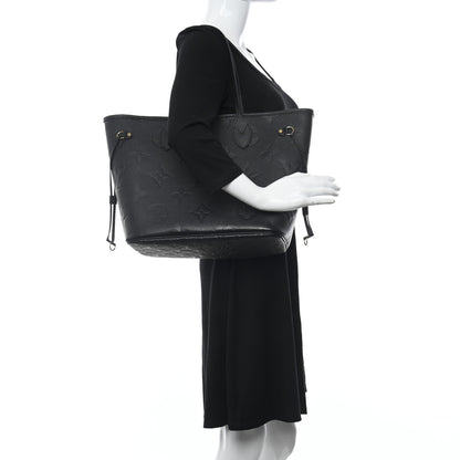 Louis Vuitton Empreinte Monogram Giant Neverfull MM Black 2 of 10