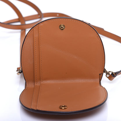 MCM Visetos Small Patricia Round Crossbody Wallet Cognac 12 of 13